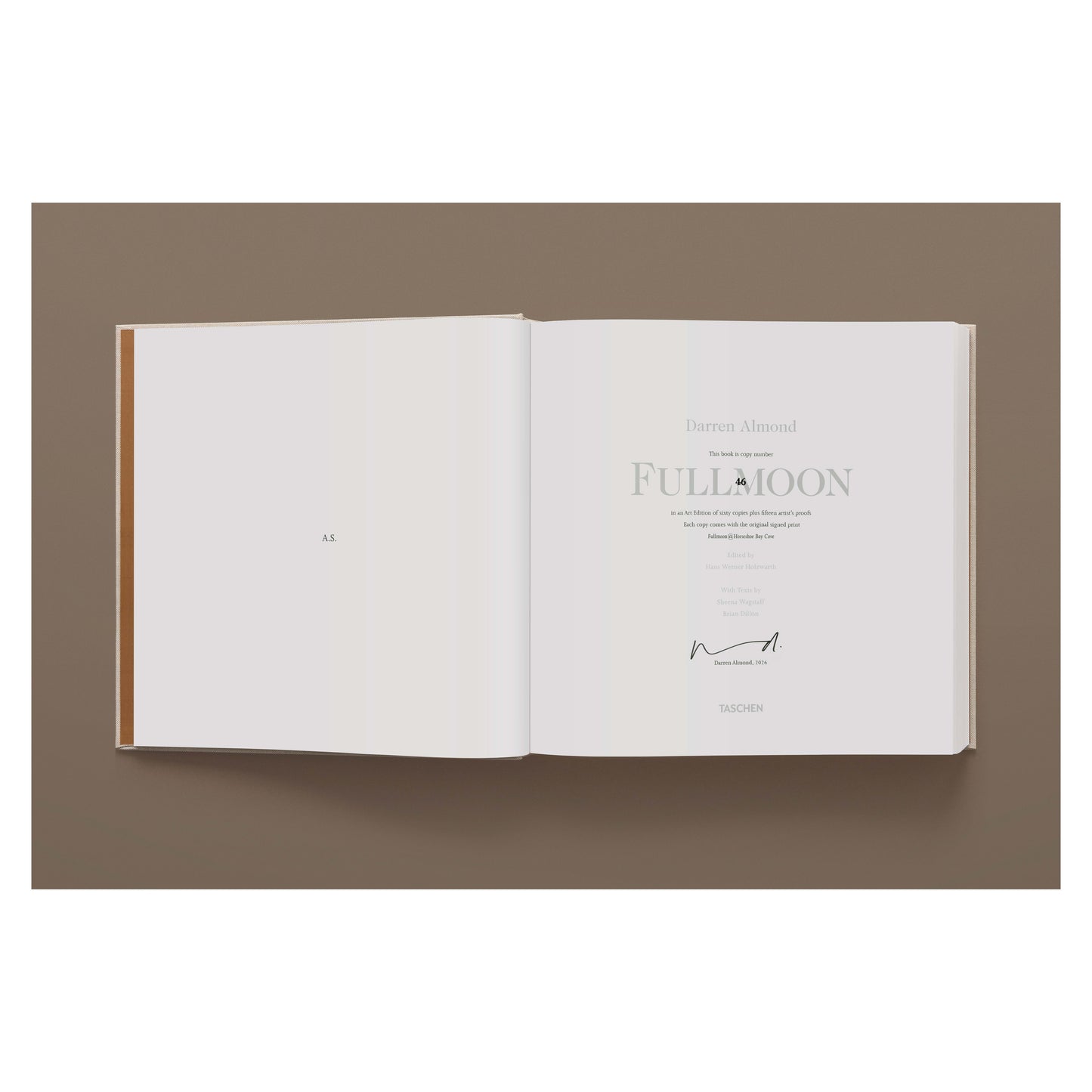 Darren Almond. Fullmoon. Art Edition No. 1–60, ‘Fullmoon@Horseshoe Bay Cove’ (German, French, English)