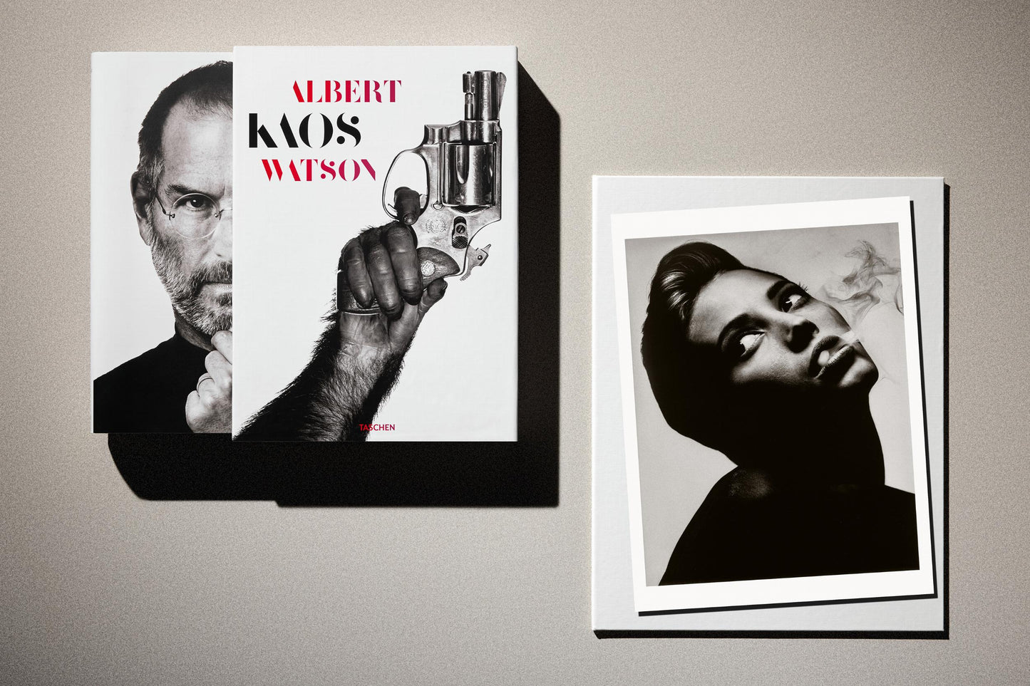 Albert Watson. Kaos. 2nd Edition. Art Edition No. 101-150, 'Christy Turlington (Smoke), New York City', 1990 (German, French, English) (AP)