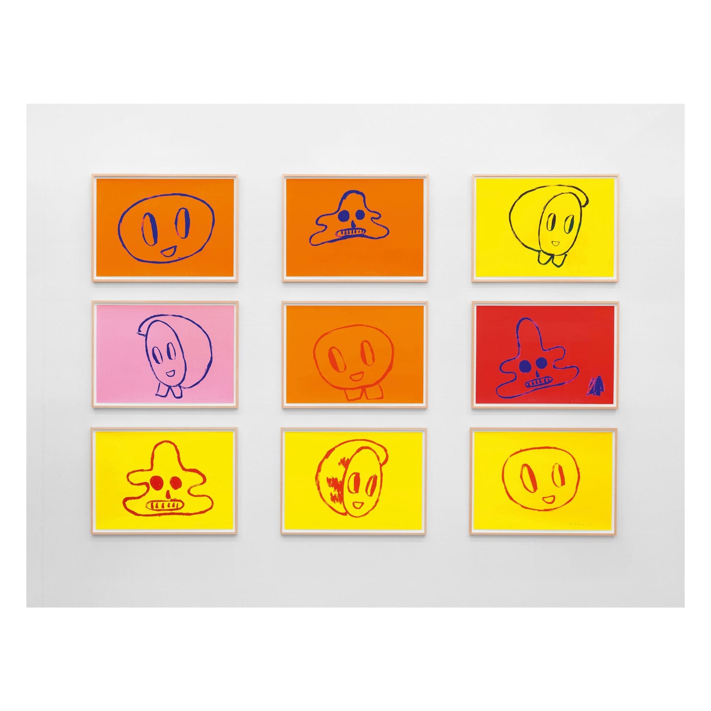 André Butzer. Set of 3 Screenprints ‘Untitled 7–9’, 2021
