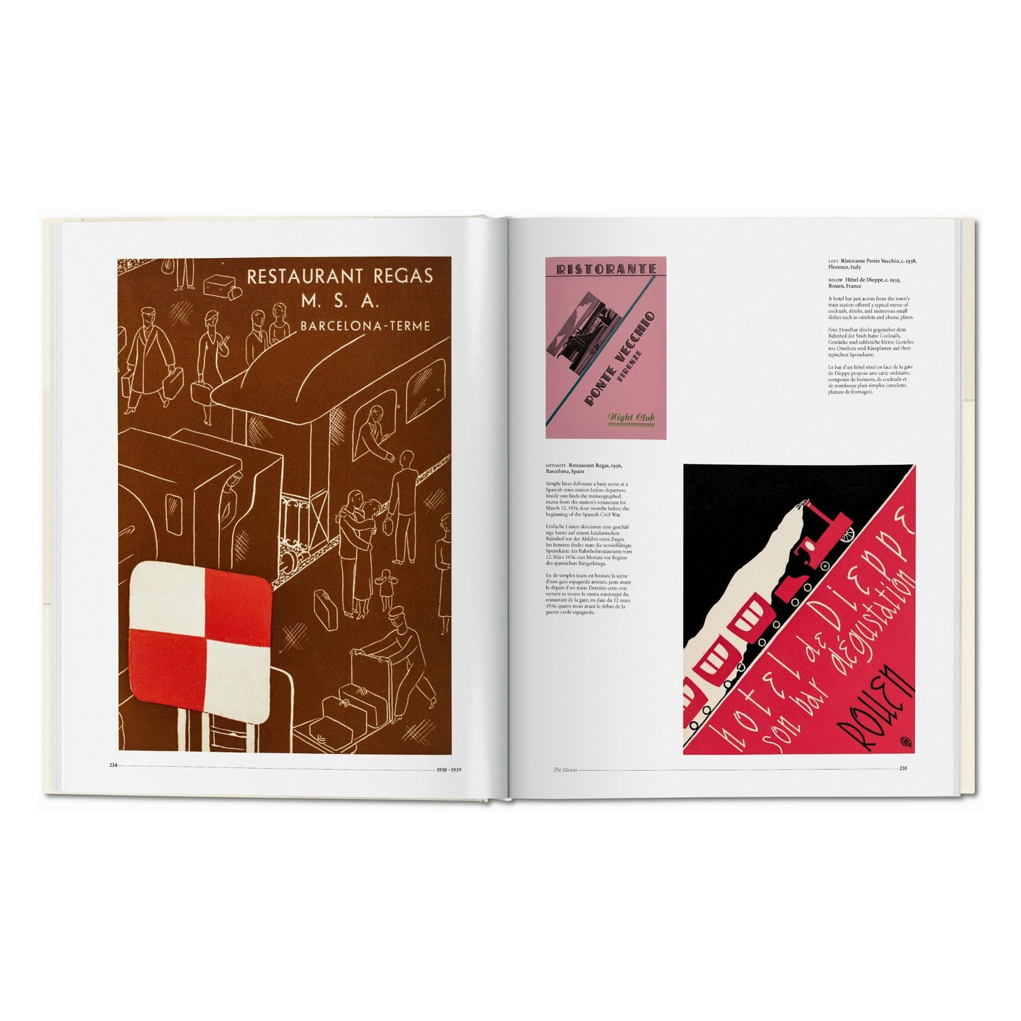 Menu Design in Europe (German, French, English)