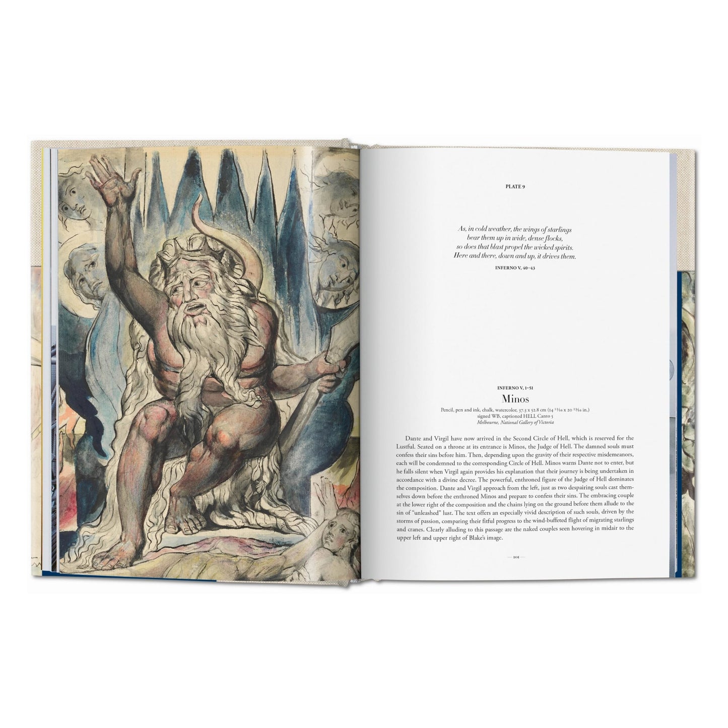 William Blake. La Divine Comédie de Dante. L'ensemble de dessins (French)