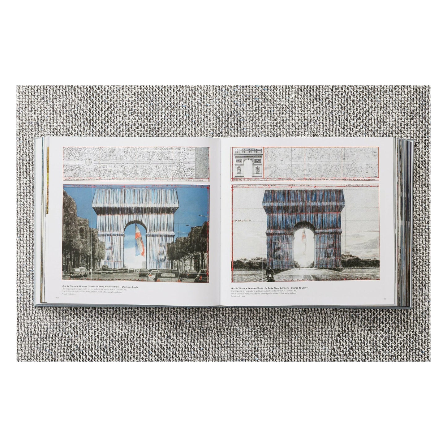 Christo and Jeanne-Claude. L'Arc de Triomphe, Wrapped, Paris (German, French, English) (AP)
