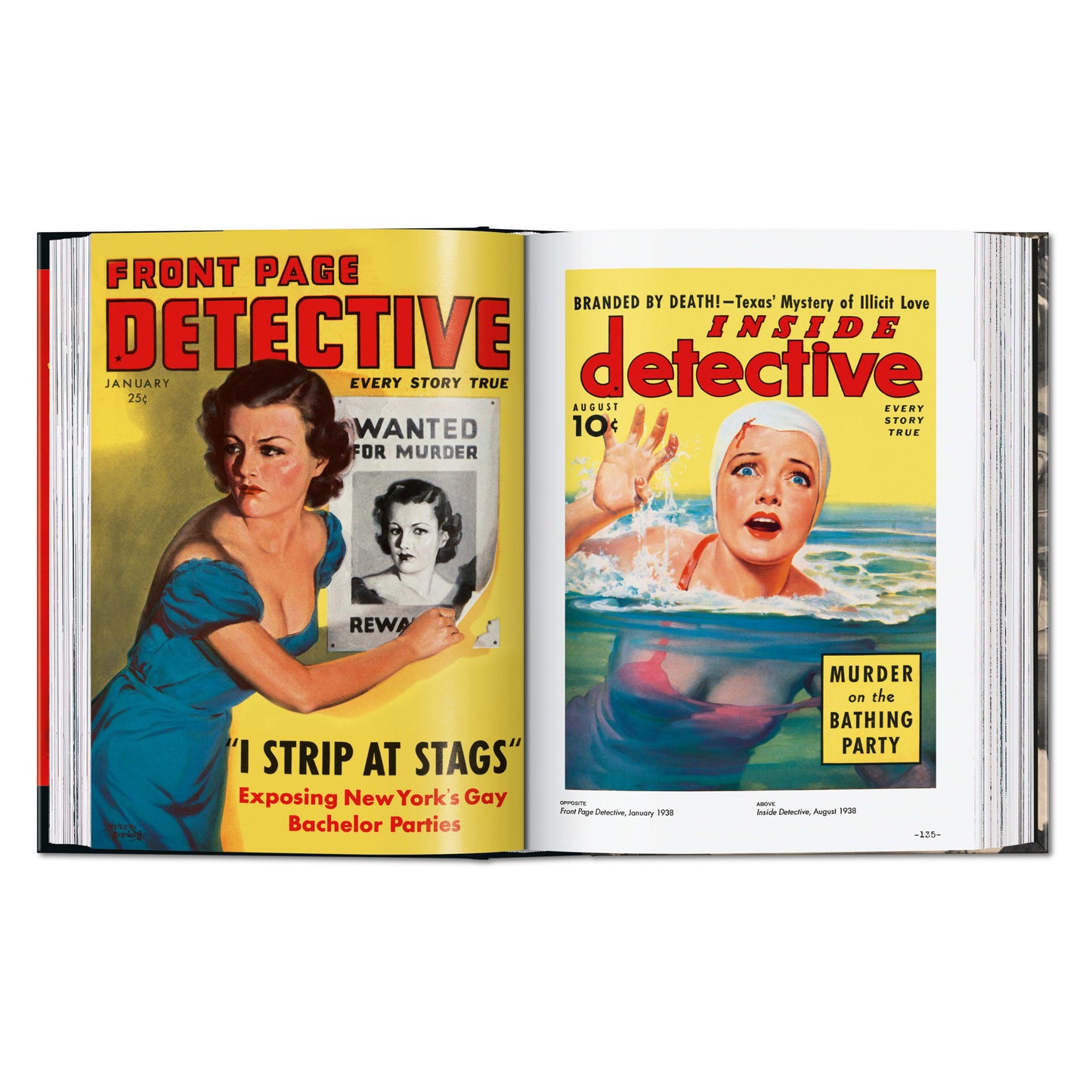 True Crime Detective Magazines. 1924–1969. 45th Ed. (German, French, English)