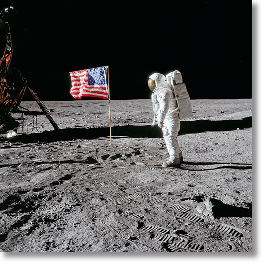 Buzz Aldrin. Apollo 11. ‘Flag on the Moon’