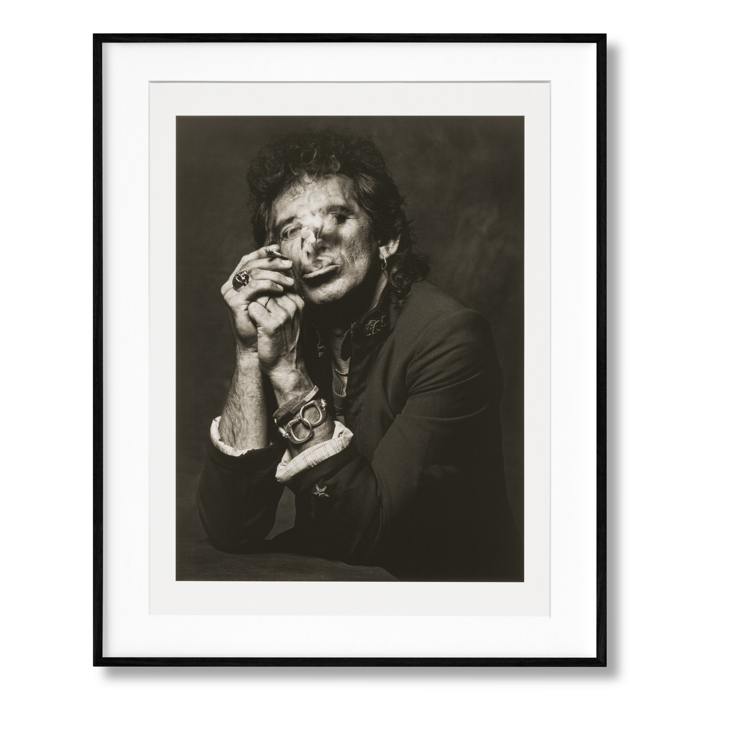 Albert Watson. Kaos. 2nd Edition. Art Edition No. 151-200, 'Keith Richards, New York City', 1988 (German, French, English) (AP)