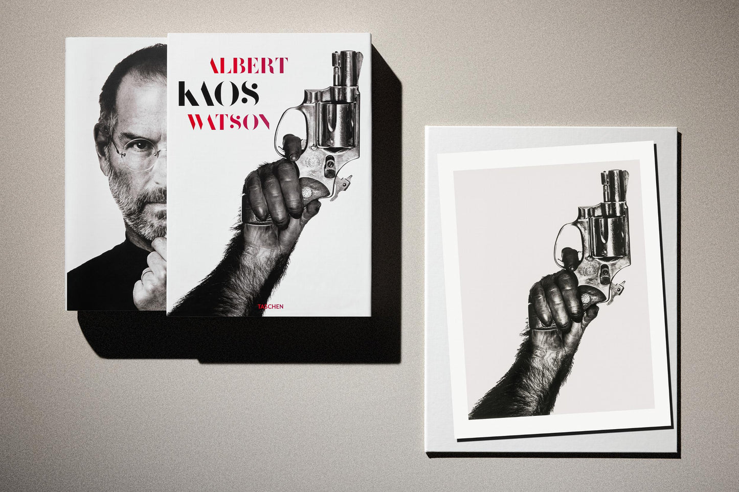 Albert Watson. Kaos. 2nd Edition. Art Edition No. 51–100, 'Monkey with Gun, New York City’, 1992 (German, French, English)