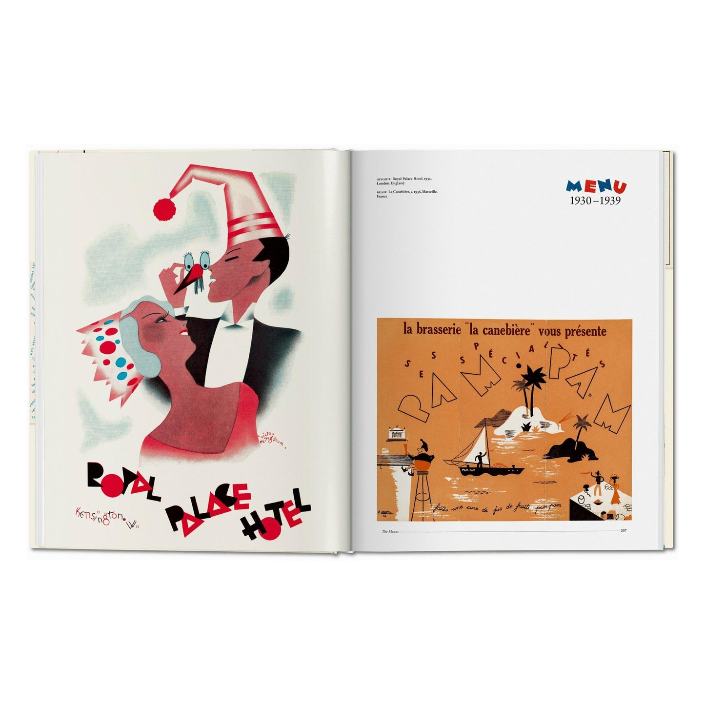 Menu Design in Europe (German, French, English)