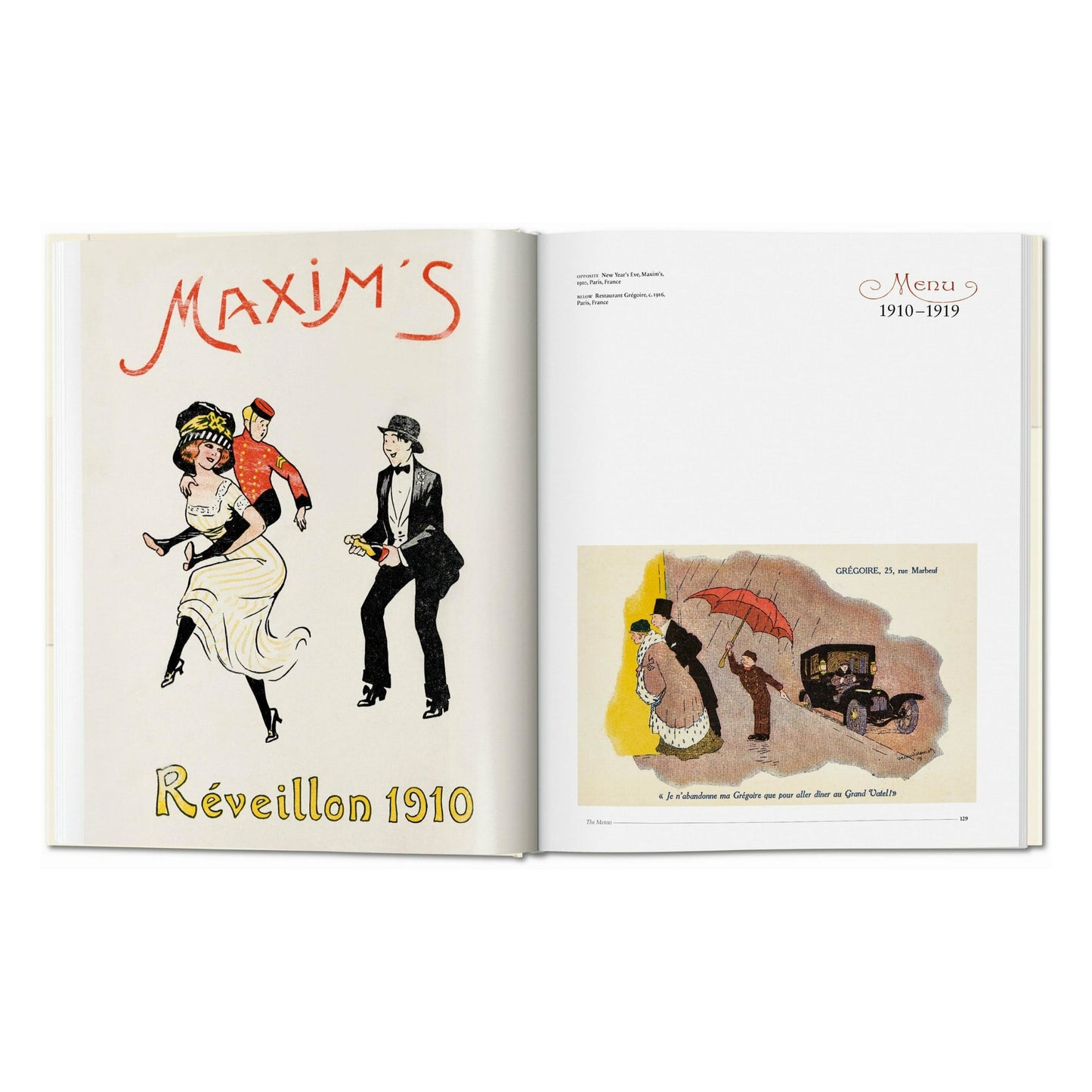 Menu Design in Europe (German, French, English)