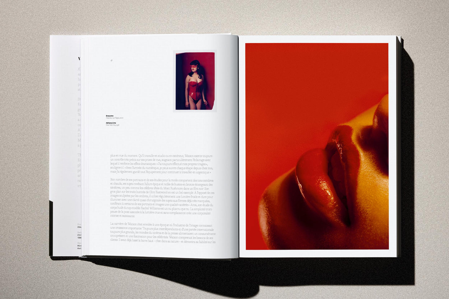 Albert Watson. Kaos. 2nd Edition. Art Edition No. 101–150, 'Christy Turlington (Smoke), New York City', 1990 (German, French, English)