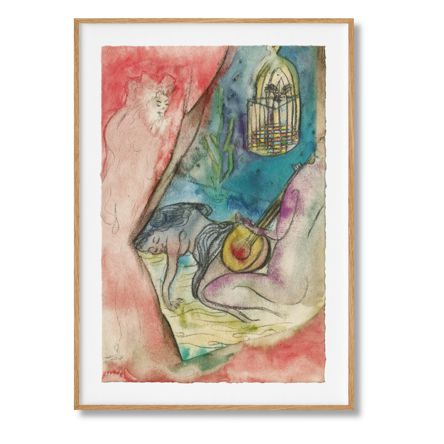 National Gallery, Chris Ofili Art Edition ‘The Caged Bird’s Song (Voyeur)’ (English) (AP)