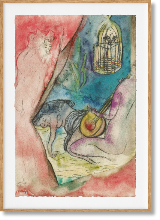 National Gallery, Chris Ofili Art Edition ‘The Caged Bird’s Song (Voyeur)’ (English) (AP)