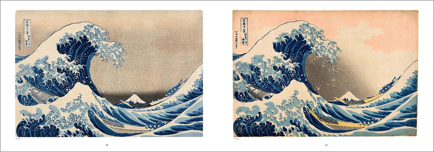 Hokusai. Thirty-six Views of Mount Fuji (German, French, English)