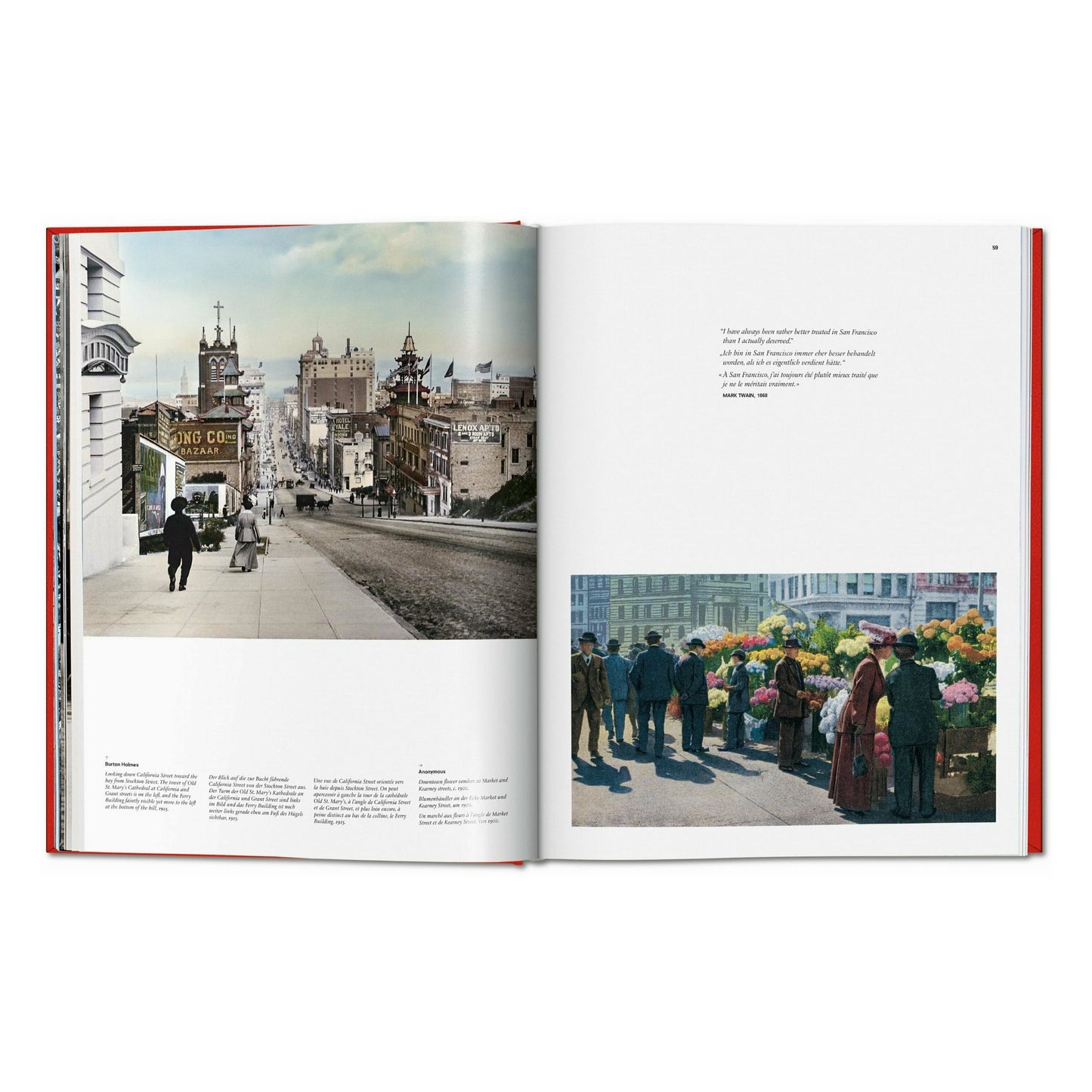 San Francisco. Portrait of a City, Art Edition No. 1–75 'Union Square, Post Street, 1947' (German, French, English) (SA)