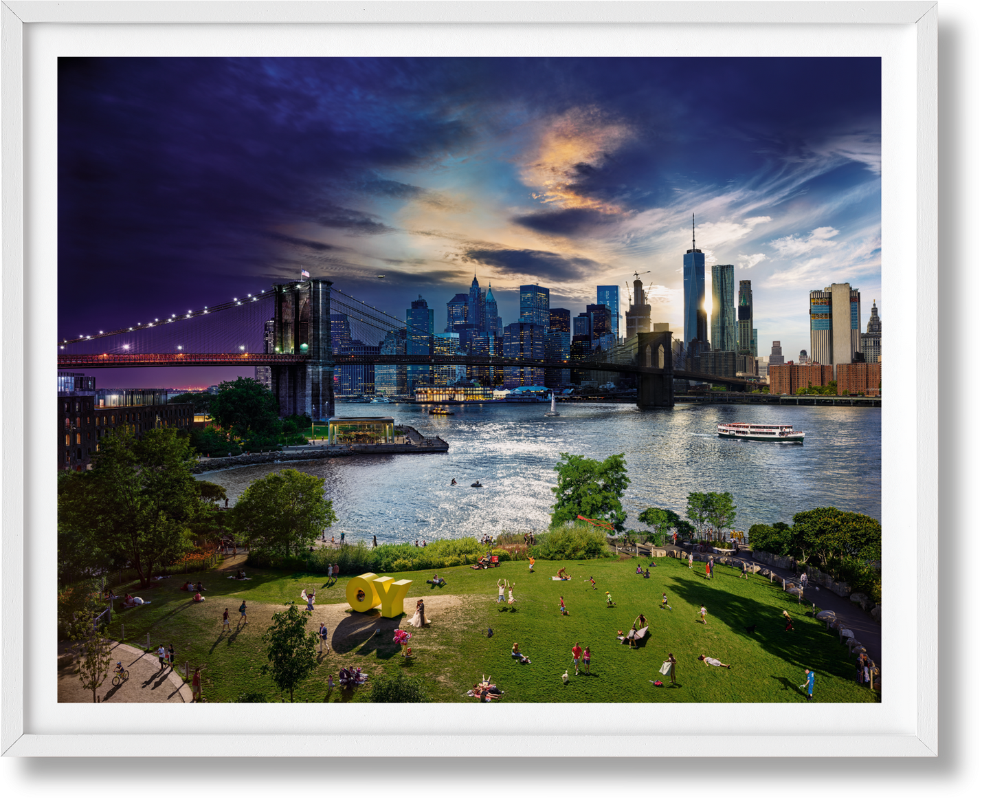 Stephen Wilkes. Day to Night. Art Edition A, 'Brooklyn Bridge, New York City, 2016' (German, French, English) (SA)