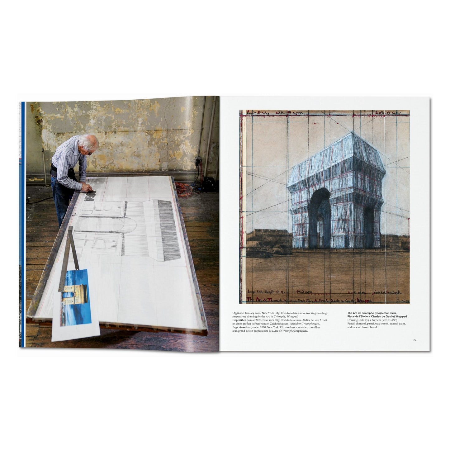 Christo and Jeanne-Claude. L’Arc de Triomphe, Wrapped (Advance Edition) (German, French, English)