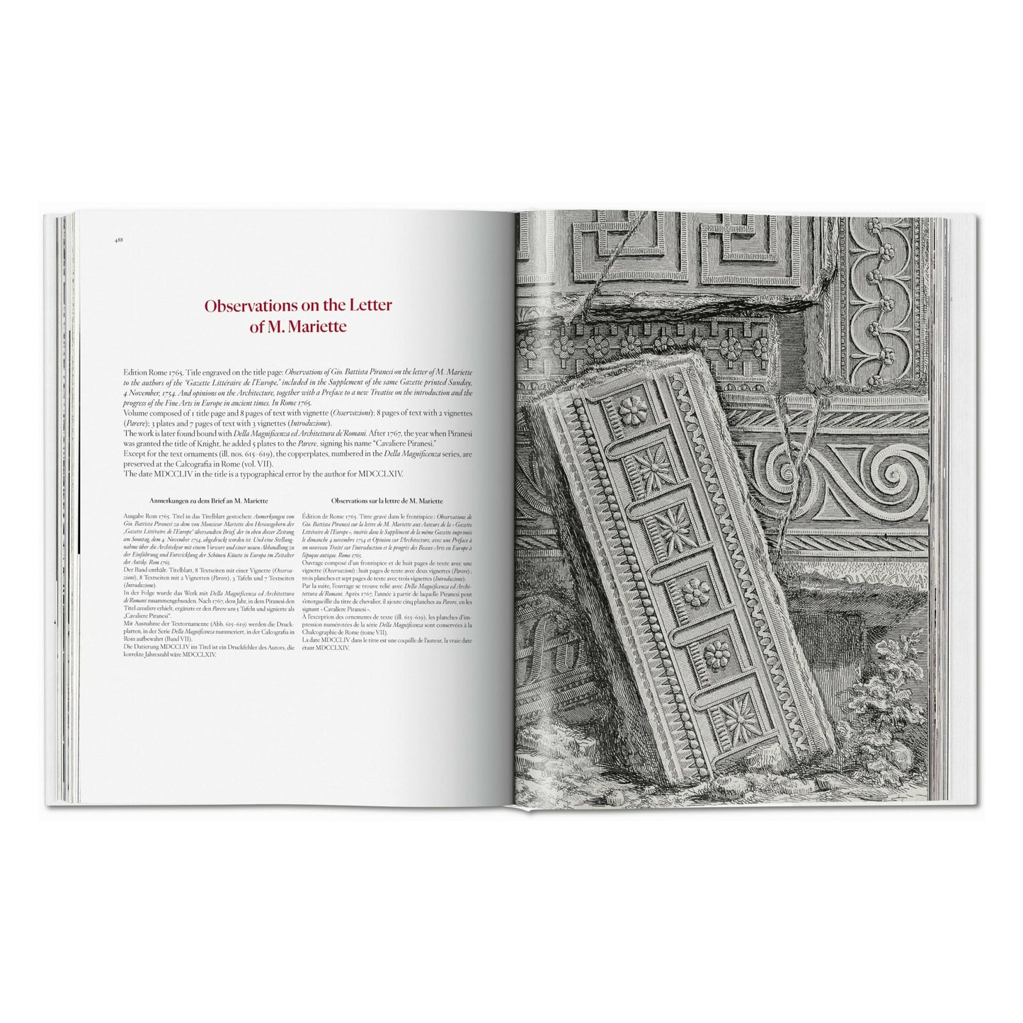 Piranesi. The Complete Etchings (German, French, English)