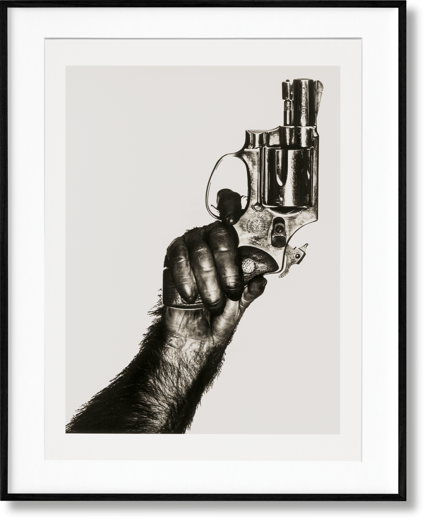 Albert Watson. Kaos. 2nd Edition. Art Edition No. 51-100, 'Monkey with Gun, New York City’, 1992 (German, French, English) (AP)