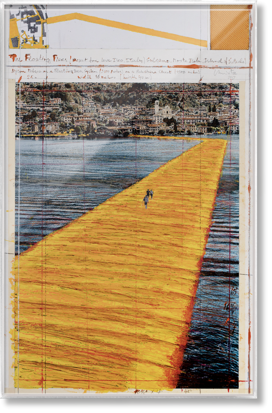 Christo and Jeanne-Claude. The Floating Piers. Art Edition No. 21–40 (Collage) (English, Italian)