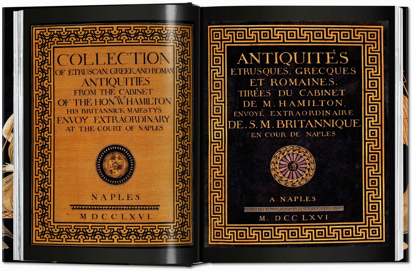 D'Hancarville. The Complete Collection of Antiquities from the Cabinet of Sir William Hamilton (German, French, English)