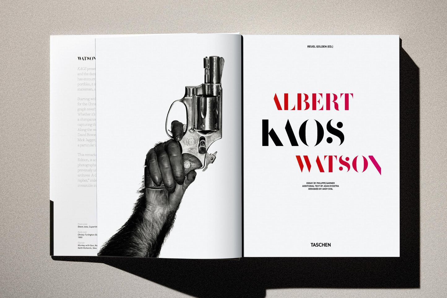 Albert Watson. Kaos. 2nd Edition. Art Edition No. 51–100, 'Monkey with Gun, New York City’, 1992 (German, French, English)