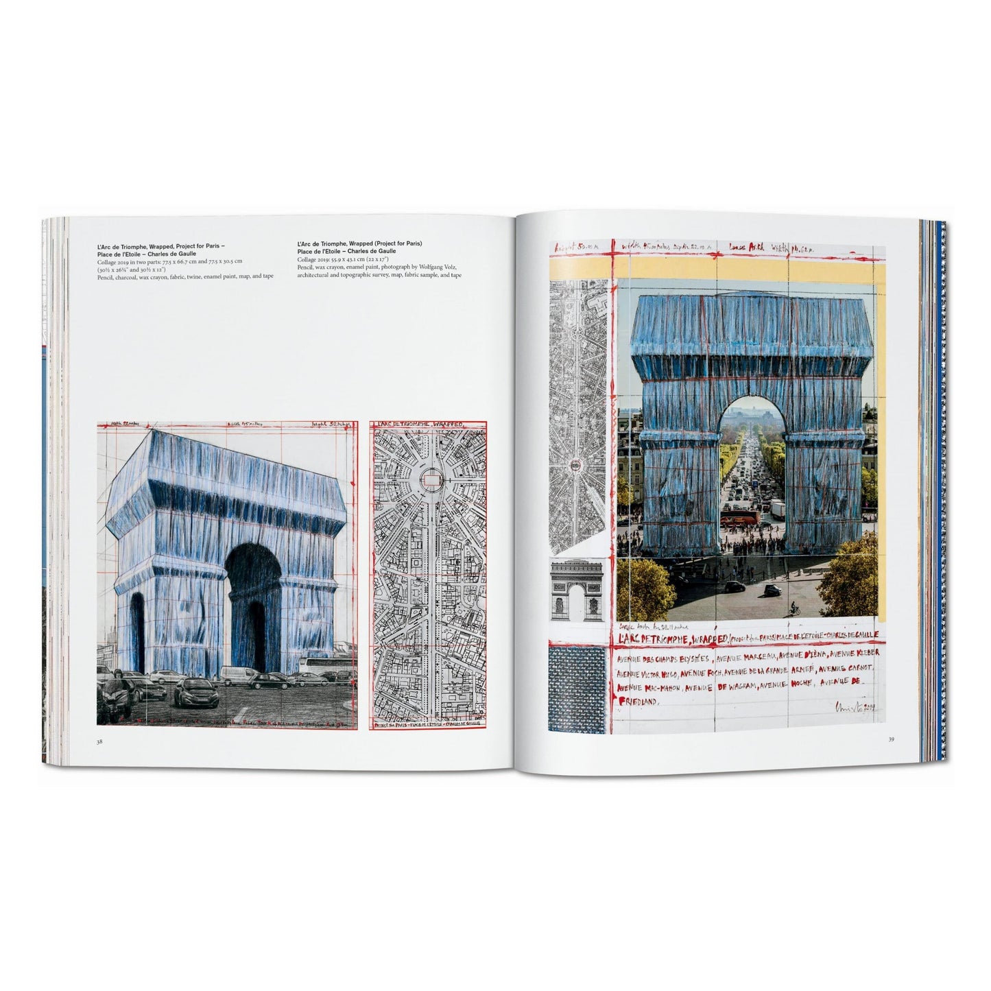 Christo and Jeanne-Claude. L’Arc de Triomphe, Wrapped (Advance Edition) (German, French, English)