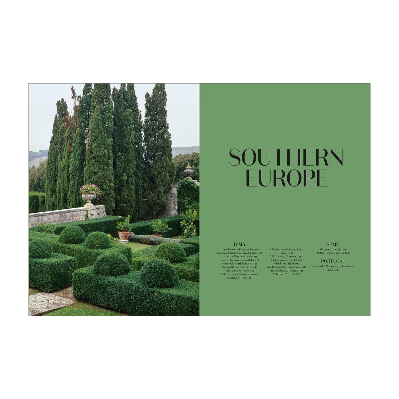 Listri. European Gardens (German, French, English)