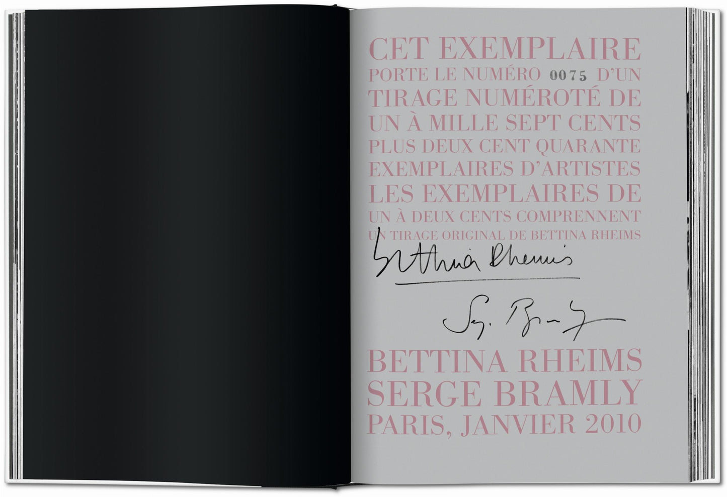 Bettina Rheims/Serge Bramly. Rose, c’est Paris. Art Edition No. 101–200 ‘Magic’ (German, French, English)