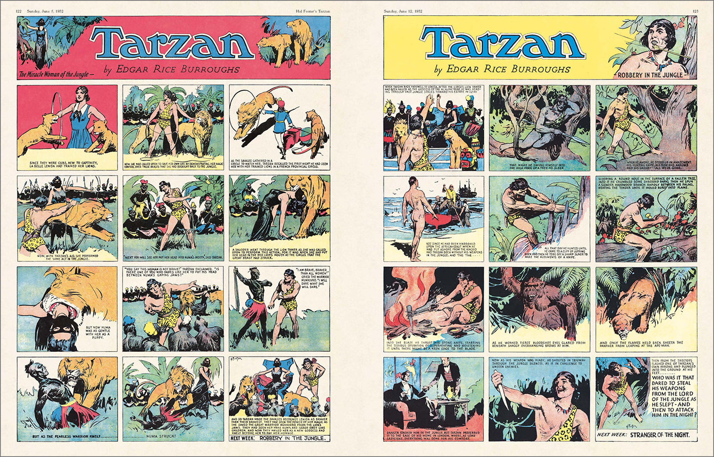 Tarzan, Sunday Comics, V1, Hal Foster (German, French, English)