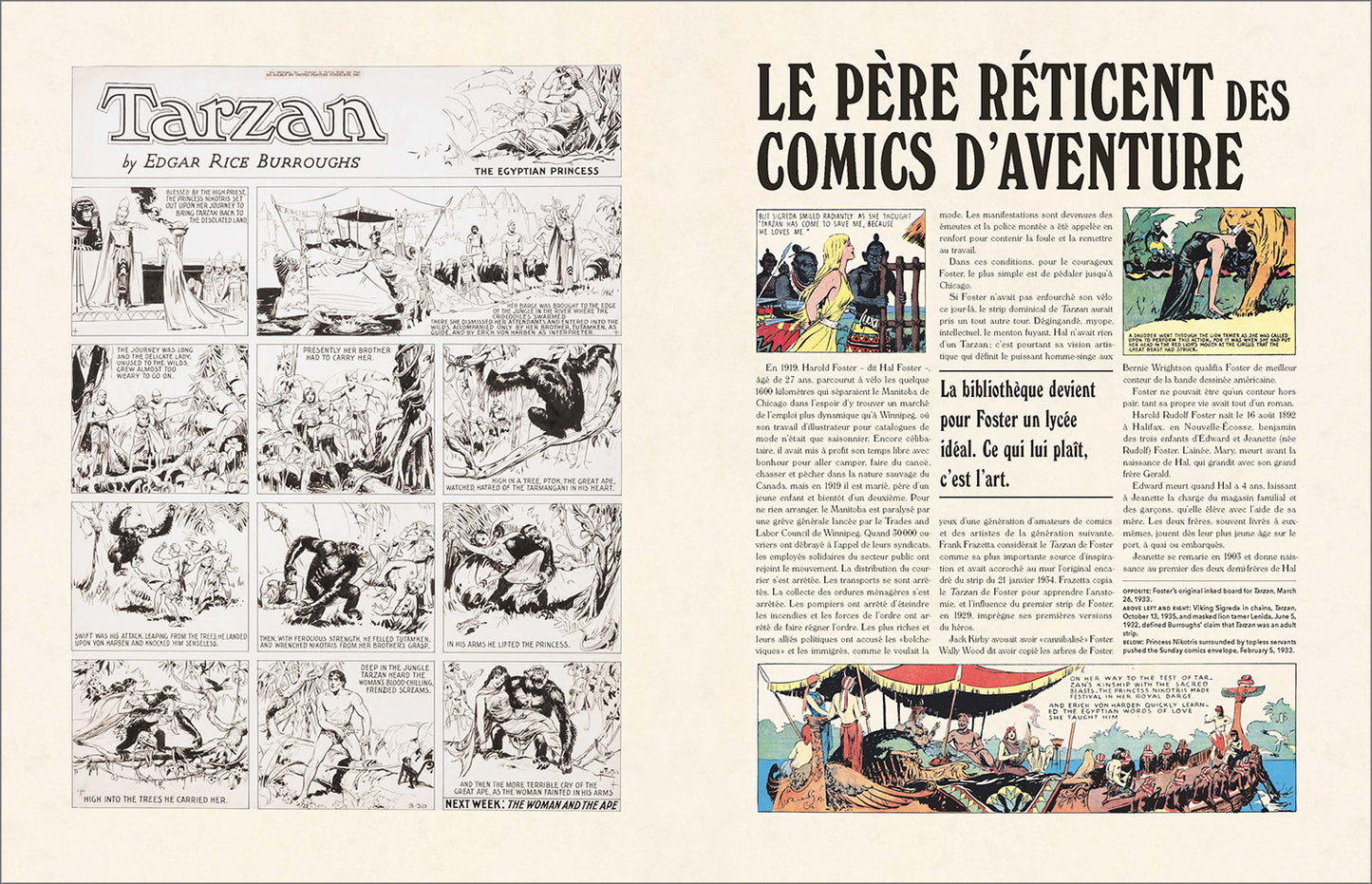Tarzan, Sunday Comics, V1, Hal Foster (German, French, English)
